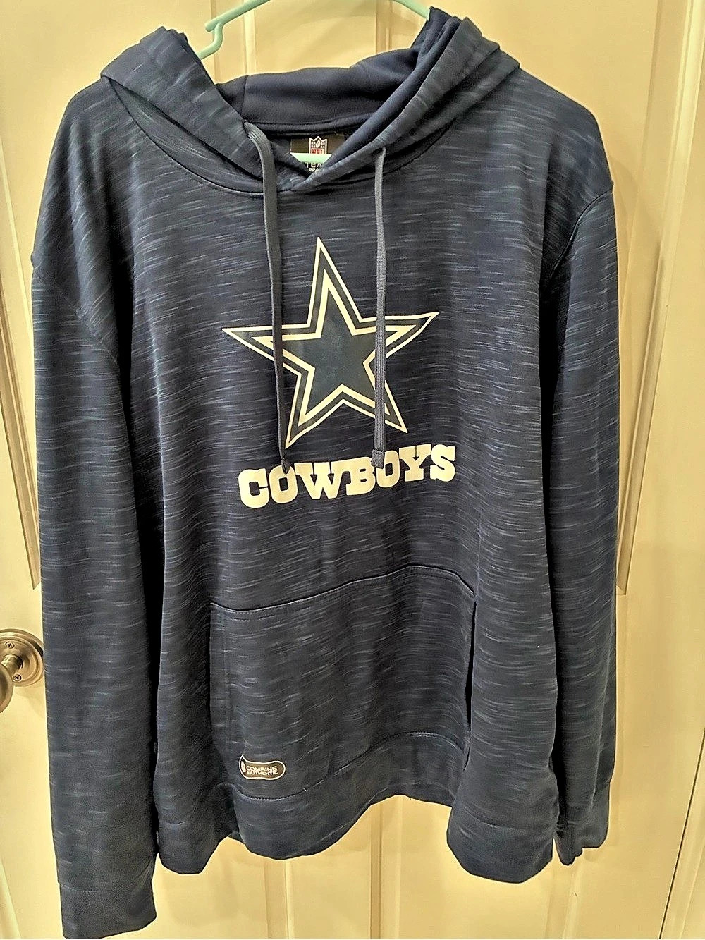 NFL Team Apparel Dallas Cowboys Space Dye Pullover Hoodie Men's XL